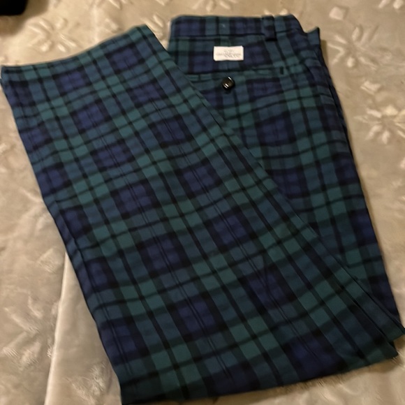 Vineyard, vines, black watch plaid Freaker pants, size 16 - Picture 4 of 4